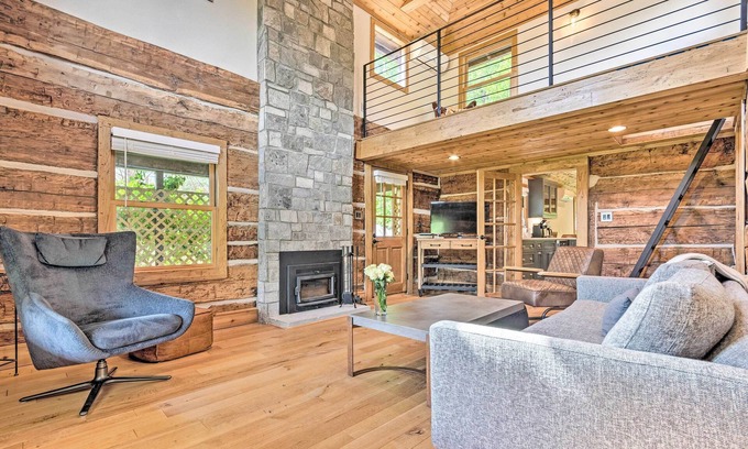 Weaverville Cabina | ¡NUEVO! Custom Creekside Cabin 15 Mi de Asheville!