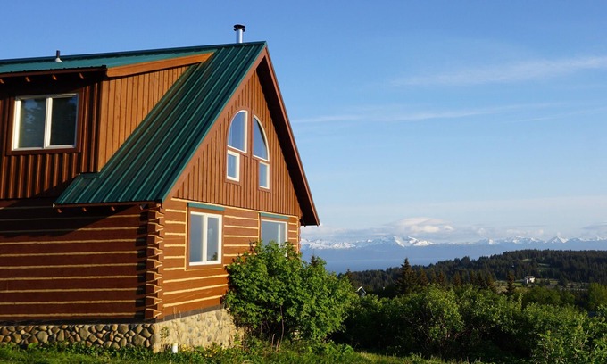 Homer Casa | Cabaña de madera personalizada con vistas increíbles: ¡ideal para parejas y familias!
