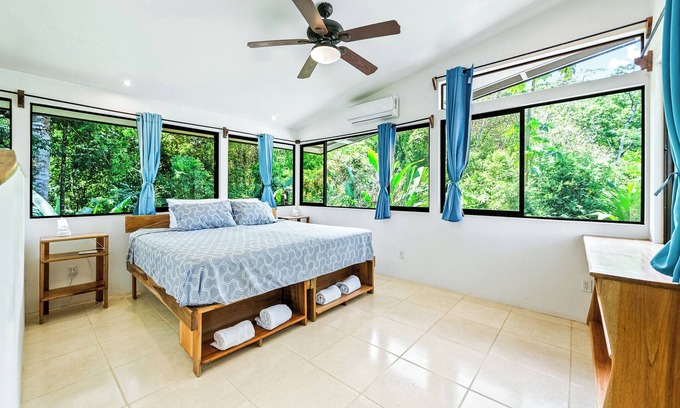 Pavones Casa | Custom Modern House w/ AC, WiFi, ocean views, Amenities. Short walk to the beach