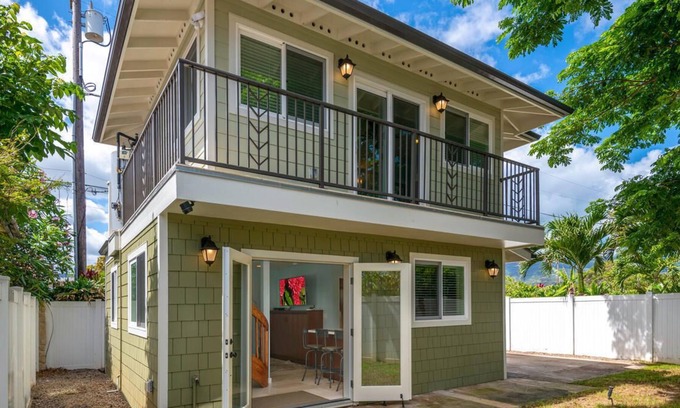 Waialua Cabaña | ¡Casa de campo de un dormitorio a pocos pasos de la playa para nadar!