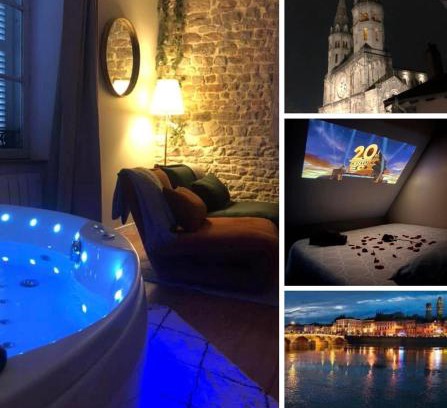Macon Apartamento | détente centre historique de MÂCON avec spa et ciné