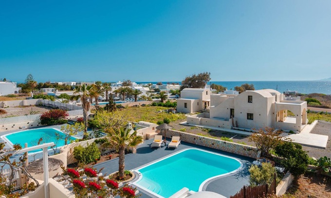 Agia Paraskevi Villa | Maravillosa casa soleada para 6 personas, piscina privada, junto a la playa