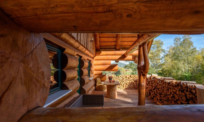 Kaplice Chalet De Esquí | Das neu Gebaute Blockhaus, Befindet Sich in Wunderschöner Landschaft