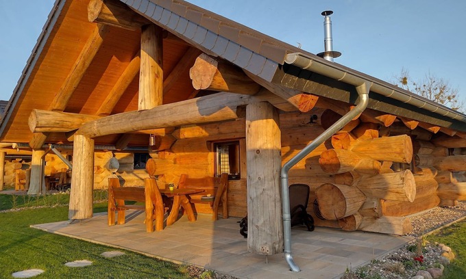 Gross Nemerow Cabina | Log Cabins Naturstammhaus Ostsee 14 - Feriendorf Tollensesee