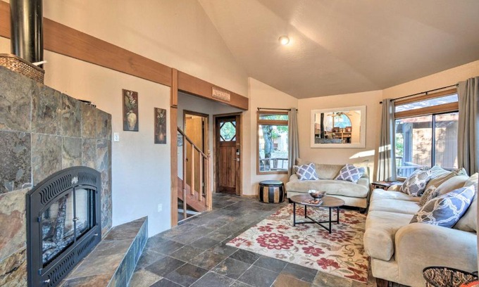 Arnold Casa | Deck and Grill Mtn Haven in Stanislaus Natl Forest