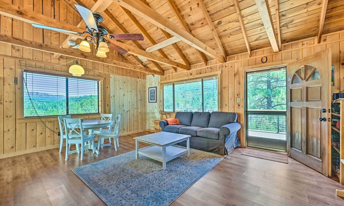 Payson Cabaña | Deck & Mogollon Rim Views: Secluded Payson Cabin