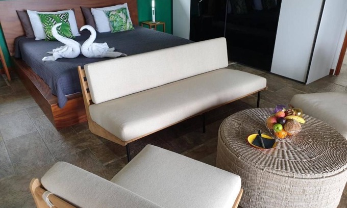 Javilla Casa | Deluxe Double Room w/Terrace and Sea View to San Miguel Beach