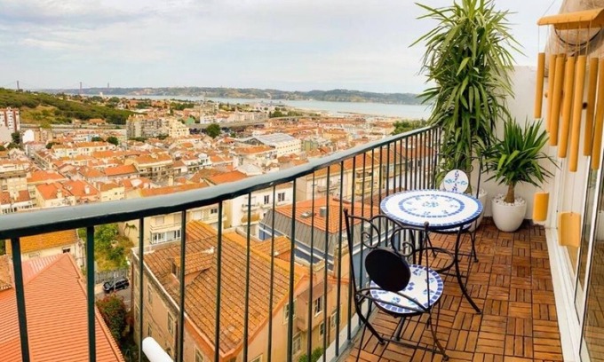 Alges Apartamento | Habitación Doble de Lujo con Balcón y Vista Sublime al Tajo