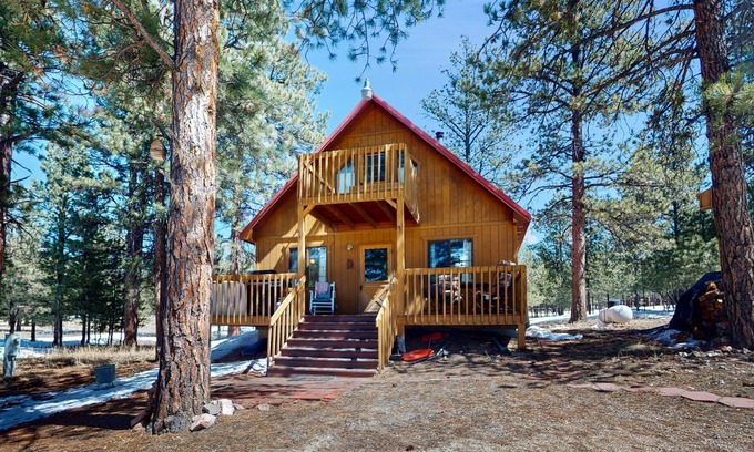 Westcliffe Casa | Deluxe mountain cabin with scenic views, woodstove, W/D, & grill - dog friendly