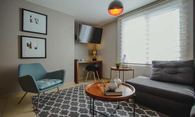 León Apartamento | Departamento con gran diseño cerca de Poliforum