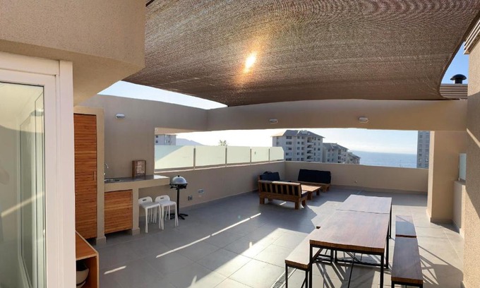 Papudo Apartamento | Departamento Familiar con Terraza Panorámica y a Pasos de la Playa en Punta Puyai