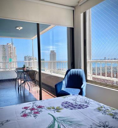 Cavancha Apartamento | Depto frente a Playa con hermosa vista al mar Condominio Mar Egeo