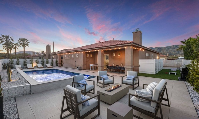 Desert Hot Springs Casa | Desert Dream: Brand New Pool&Spa, Game Room, Views