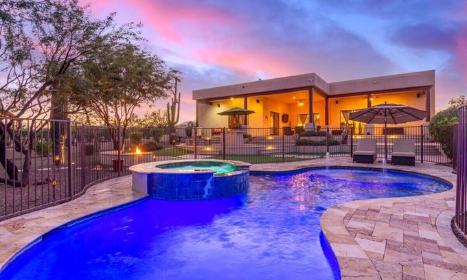 Rio Verde Foothills Casa | Desert Foothils Rustic Resort Oasis w/Pool & Spa
