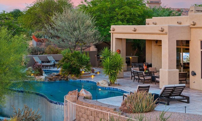Mirabel Village Casa | Desert Mirage Retreat | Luxe Pool, Hot Tub, Views & Chic Comfort