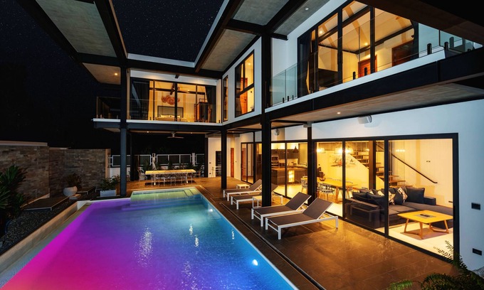 Ban Saiyuan Villa | Design 12m Oxygen Pool Villa Sunset 2