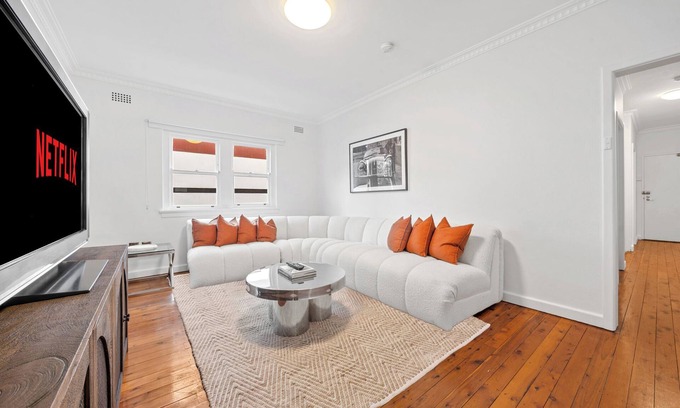Bellevue Hill Apartamento | Designer 3BR Flat Close to Bondi