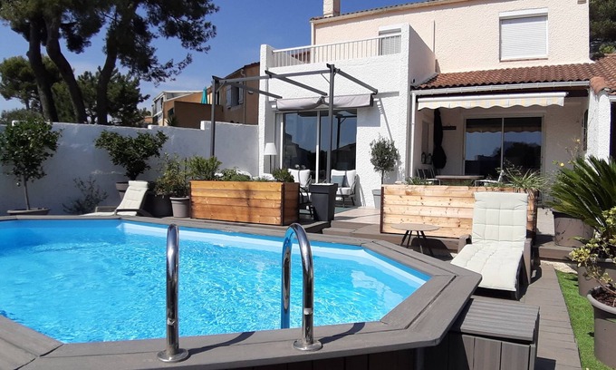 Roquefort-la-Bedoule Casa | Detached house, private pool and SPA, quiet, near Cassis and La Ciotat