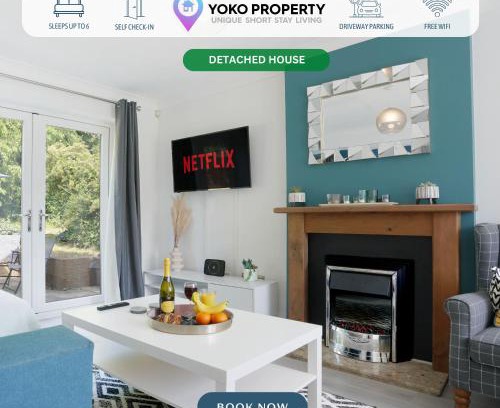 Milton Keynes Casa | Detached House - Close to City Centre - Free Parking, Fast Wifi, Private Garden and Smart TV with Netflix by Yoko Property