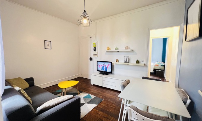 Aubervilliers Apartamento | Deux Pièces Cosy au Calme