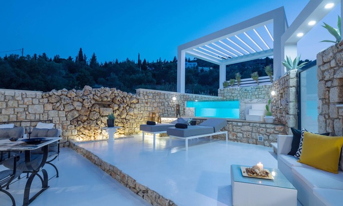 Skinaria Villa | Zakynthos, gteece, dion Villa piscina privada, ideal para parejas y niños,
