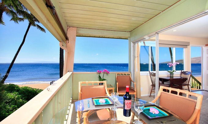 Kihei Condominio | Primera línea de playa directos espectaculares del océano han sido recientemente renovadas !!