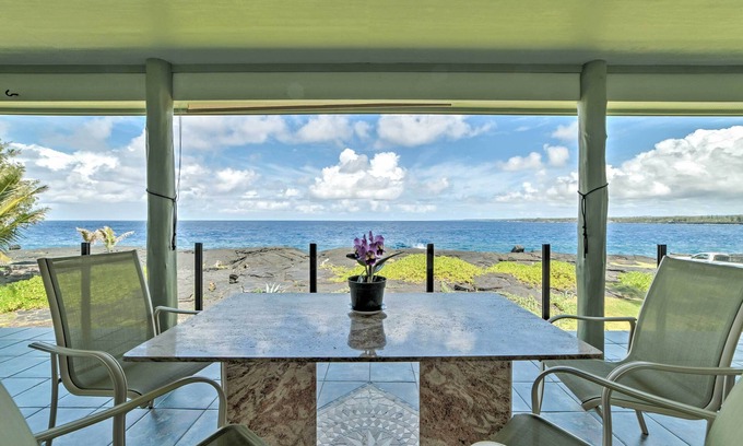 Keaau Casa | Big Island Oceanfront Home - ¡Gran avistamiento de ballenas!