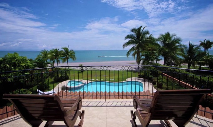 Playa Blanca Casa | Directly on beach in Buenaventura, huge home with private pool, perfect vacation