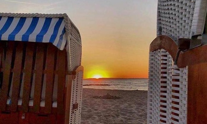 Strande Apartamento | Dock 8 Strande: 50m bis zum Strand u. der Promenade