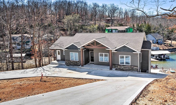 Rocky Mount Casa | Dock & Fire Pit: Lakefront Rocky Mount Home!