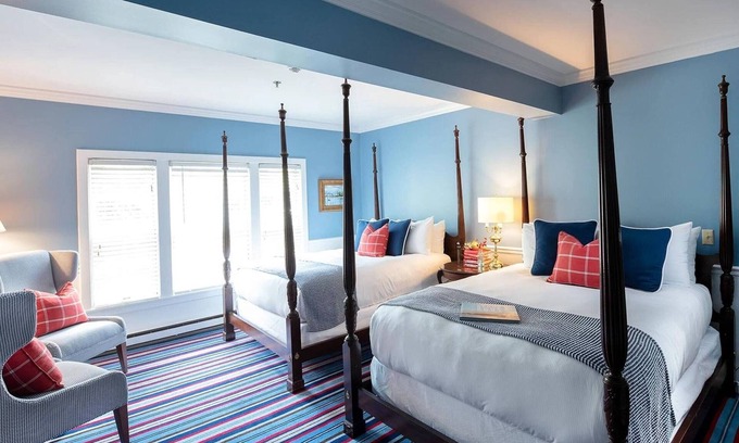 Kennebunkport Hotel | Dock Square Queen-Queen at Kennebunkport Inn, Free Breakfast, Free Parking