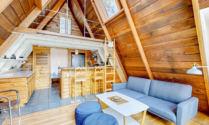 Glen Ellen Casa | Dog-friendly, A-frame with deck, garden, & woodstove - monthly rental