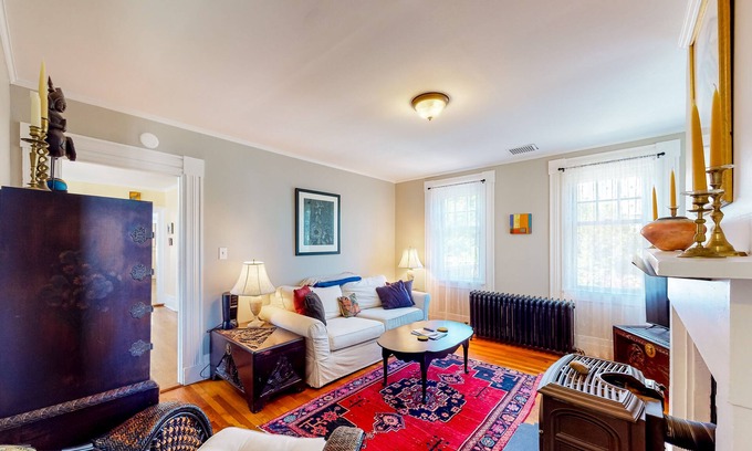 Rockland Casa | Dog-friendly home 1 block from beach with firepit, amazing ocean views, & office