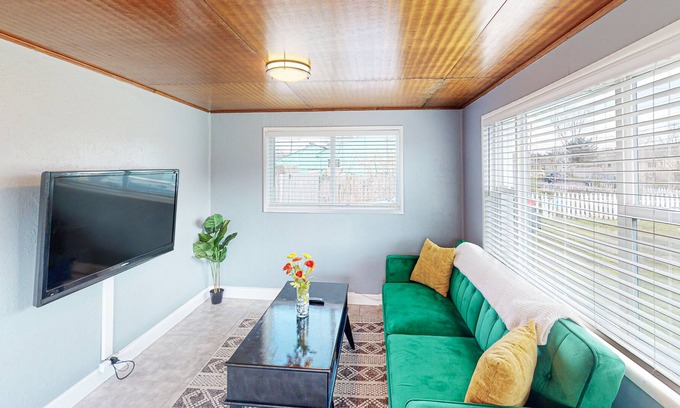 Western Casa | Dog-friendly home in a prime location with fenced yard, full kitchen, & foosball