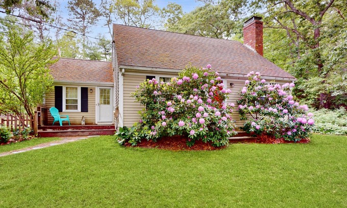 East Sandwich Casa | Dog-friendly home with firepit, deck & washer/dryer - walk to Sandy Neck Beach