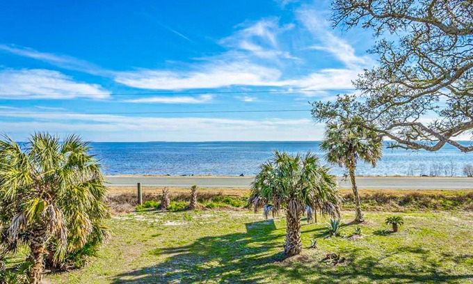 Eastpoint Casa | Dog-friendly home with lovely water view, roomy deck, fast WiFi, central AC, W/D