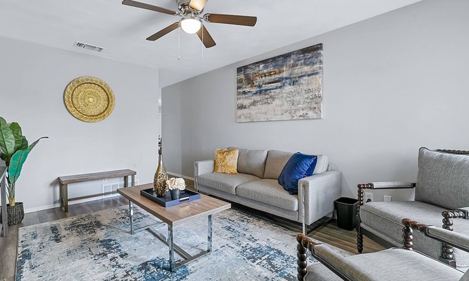 Garland Casa | Dog-friendly home with enclosed backyard, washer/dryer & AC - walk to dining