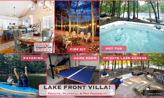 East Stroudsburg Casa | Dog Friendly, Lakefront, Hot Tub, Newly Renovated!
