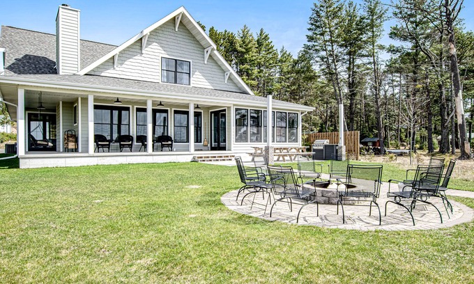 St Germain Casa | Dog-friendly, lakefront house with beach access, dock, AC, W/D, patio, & firepit