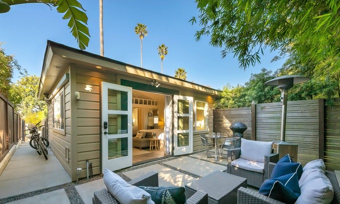 Beach Barber Tract Cabaña | Dog-Friendly Studio w/Private Patio, Gas Grill, Kitchenette, Partial A/C, & WiFi