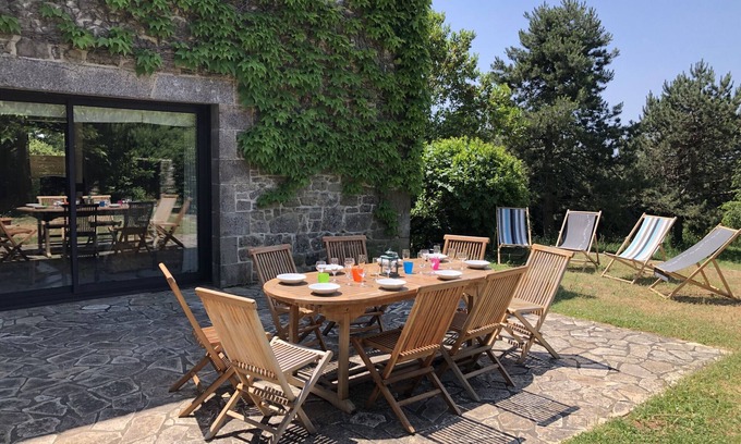 Carnac Chalet De Esquí | DOLMEN - Longère 7 pièces, Grand jardin - ST58
