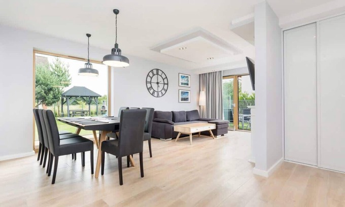 Kolczewo Casa | Casa de vacaciones Posejdon B con 2 dormitorios, jacuzzi y sauna