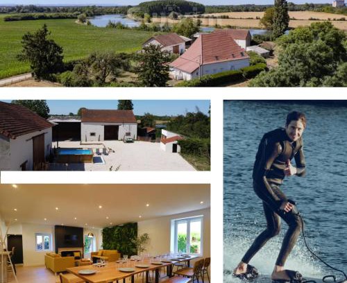 Pagny-le-Chateau Casa | Domaine de Champenatre Maison en bord de saone