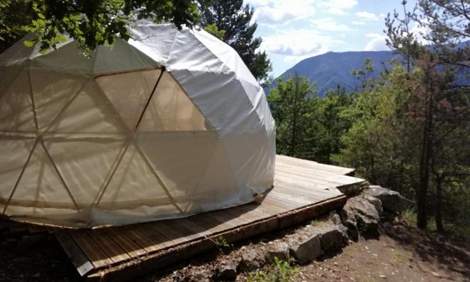 Le Mas Otro | Dome géodésique ou tente bulle in paradise avec piscine