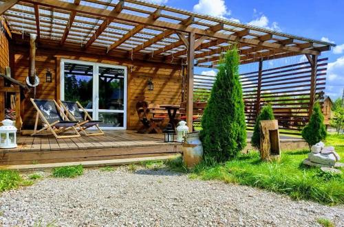 gmina Stezyca Casa | Domek uroczy i wilcza chatka,klimat górski na Kaszubach,balia,sauna,ognisko