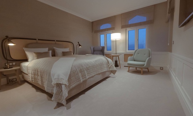 Seebad Ahlbeck Villa | Doppelzimmer Meerblick - Strandhotel Ostende