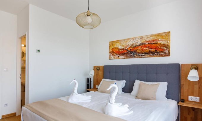 Morbisch am See Cabaña | Doppelzimmer mit Balkon Seeseite - Pension Laubenhof
