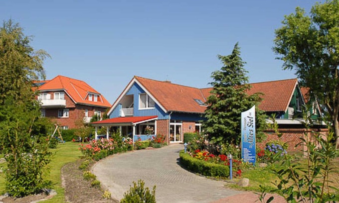 Esens Cabaña | Doppelzimmer Seepferd in der Hotel-pension Altes Siel - Doppelzimmer Seepferd mit Balkon