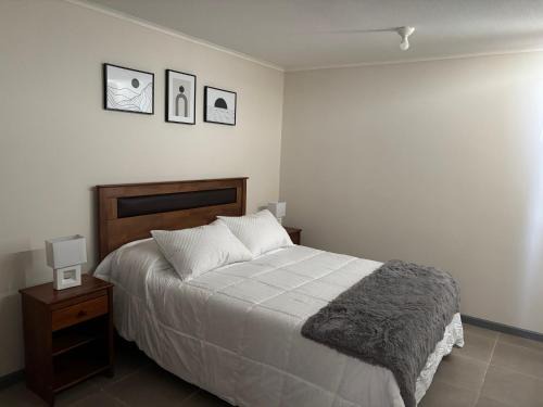 Talca Apartamento | Dormitorio matrimonial con baño privado - altos de san miguel