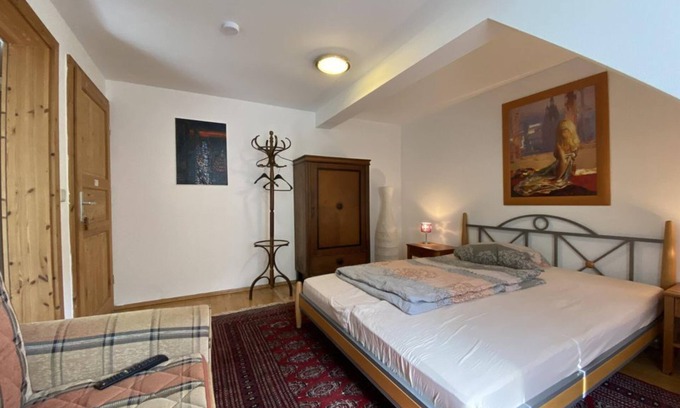 Neuleiningen Cama Y Desayuno | Double room New York with French balcony Bed - Felsenmühle Neuleiningen